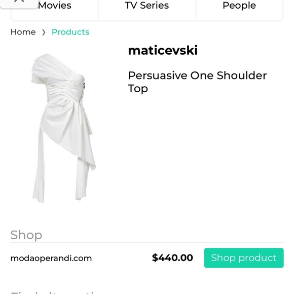 Maticevski Persuasive One Shoulder Top - Picture 2 of 9